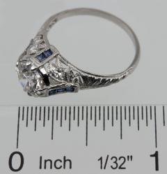 Edwardian 1 60 Ct Engagement Ring with Sapphire Accents - 181541