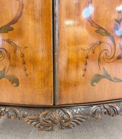 Edwardian Adams Style Marble Top Curved Front Finely Detailed Commode - 2925210