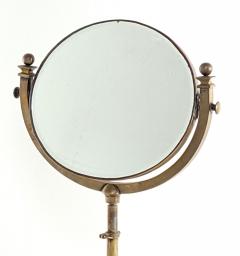 Edwardian Brass Swiveled Dressing Mirror England circa 1910 - 3499224