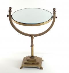 Edwardian Brass Swiveled Dressing Mirror England circa 1910 - 3499225
