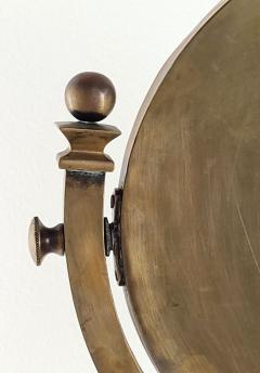 Edwardian Brass Swiveled Dressing Mirror England circa 1910 - 3499228