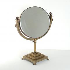 Edwardian Brass Swiveled Dressing Mirror England circa 1910 - 3499230