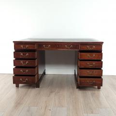 Edwardian English Mahogany Partners Desk - 3747864