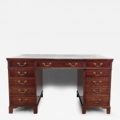 Edwardian English Mahogany Partners Desk - 3751311