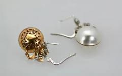 Edwardian Mabe Pearl Diamond Earrings - 3459017