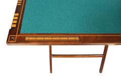 Edwardian Mahogany And Boxwood Portable Games Table By W Thornhill Co - 4723295