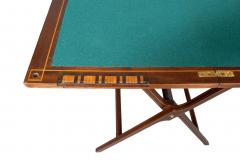 Edwardian Mahogany And Boxwood Portable Games Table By W Thornhill Co - 4723328