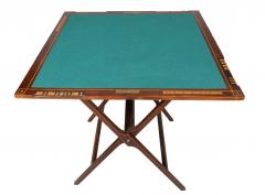 Edwardian Mahogany And Boxwood Portable Games Table By W Thornhill Co - 4723344