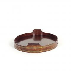 Edwardian Mahogany Tray with Brass Banding - 3736172