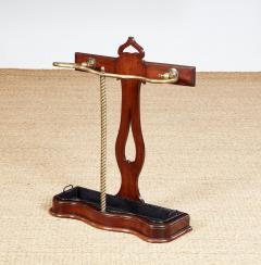 Edwardian Oak and Brass Umbrella Stand - 3925155