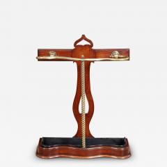 Edwardian Oak and Brass Umbrella Stand - 3931113