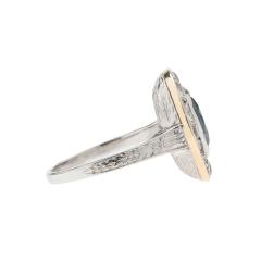 Edwardian Platinum Sapphire Diamond Ring 3 00ct - 2643508