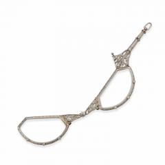 Edwardian Platinum and Diamond Lorgnette Pendant - 3512567