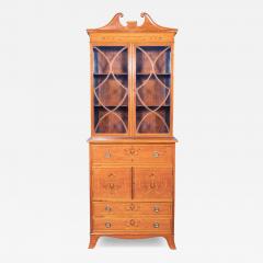 Edwardian Satinwood And Inlaid Secretaire - 4508453