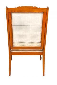 Edwardian Satinwood And Painted Armchair - 4138009