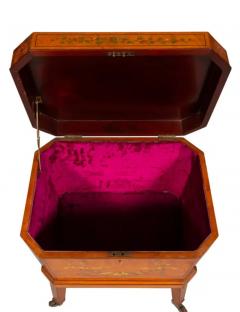 Edwardian Satinwood And Painted Wine Cooler - 4139106