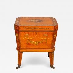 Edwardian Satinwood And Painted Wine Cooler - 4189063
