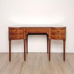 Edwardian Satinwood Marquetry Kidney Shaped Desk England circa 1910 - 3606616