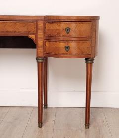 Edwardian Satinwood Marquetry Kidney Shaped Desk England circa 1910 - 3606618