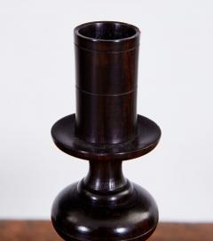 Edwardian Turned Ebony Candlesticks - 3262563