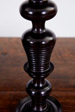 Edwardian Turned Ebony Candlesticks - 3262564