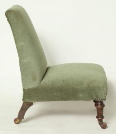 Edwardian Upholstered Slipper Chair - 656002