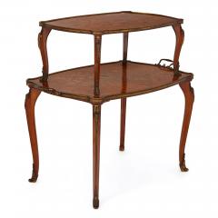 Edwards Roberts Gilt bronze mounted marquetry two tier table by Edwards Roberts - 1543095