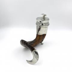 Edwin Blyde Scottish Rams Horn Snuff Mull w Eagle I Flight Finial Scottish Circa 1880 - 2183703