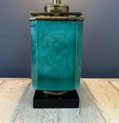 Edwin Cole Impressive Ceramic and Brass Table Lamp by Edwin Cole for Stiffel - 4021160