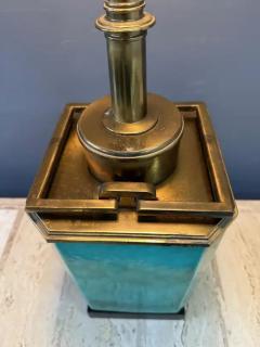 Edwin Cole Impressive Ceramic and Brass Table Lamp by Edwin Cole for Stiffel - 4021164