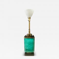 Edwin Cole Impressive Ceramic and Brass Table Lamp by Edwin Cole for Stiffel - 4023014