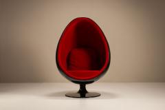 Eero Aarnio Eero Aarnio Egg Pod Chair in Black and Red Finland 1960s - 4521361