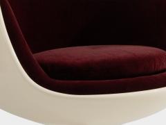 Eero Aarnio Eero Aarnio pair of Cognac chairs fiberglass alpaca velvet 1967 - 4446922