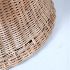 Eero Aarnio Set of Two Eero Aarnio Mushroom Juttu Stools In Rattan Wicker Asko 1960s - 4722217