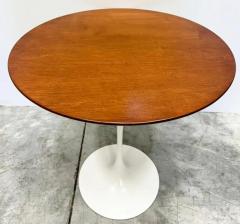 Eero Saarinen 1960s Eero Saarinen Walnut Tulip Side Table Label Refinished - 3896312