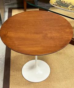 Eero Saarinen 1960s Eero Saarinen Walnut Tulip Side Table Label Refinished - 3896349