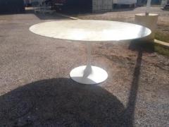 Eero Saarinen 60 Marble Top Saarinen Style Tulip Dining Table - 3877832