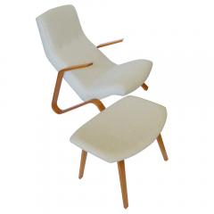 Eero Saarinen Early Eero Saarinen Grasshopper Chair Ottoman Knoll Associates 1946 - 296843