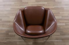 Eero Saarinen Early Eero Saarinen Womb Cognac Leather Chair for Knoll - 4094915