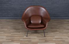 Eero Saarinen Early Eero Saarinen Womb Cognac Leather Chair for Knoll - 4094917