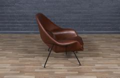 Eero Saarinen Early Eero Saarinen Womb Cognac Leather Chair for Knoll - 4094918