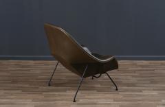 Eero Saarinen Early Eero Saarinen Womb Forest Green Leather Chair for Knoll - 3801335