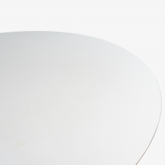 Eero Saarinen Early Eero Saarinen for Knoll Oval Pedestal Tulip Coffee Table in White Laminate - 3829358