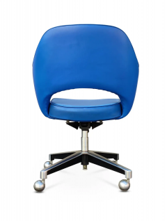Eero Saarinen Early Saarinen Knoll Executive Task or Desk Chair Tilt Swivel Castors Orig Vinyl - 2673603