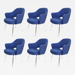 Eero Saarinen Eero Saarinen Executive Armchair in Blue Raf Simons Upholstery - 1543683