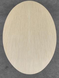 Eero Saarinen Eero Saarinen Knoll Oval Tulip Dining Table 66x38 Blond Wood Top Black Base - 3219317
