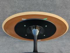 Eero Saarinen Eero Saarinen Knoll Oval Tulip Dining Table 66x38 Blond Wood Top Black Base - 3219362