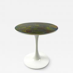 Eero Saarinen Eero Saarinen MCM Style Tulip Dining or Center Table with Epoxy Resin Design Top - 4023357