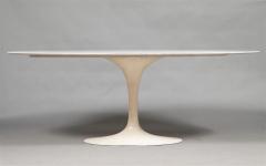 Eero Saarinen Eero Saarinen Oval Marble Top Dining Table for Knoll - 2879723