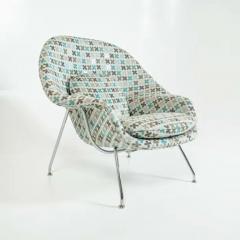 Eero Saarinen Eero Saarinen Womb Chair Ottoman Medium in Alexander Girard Quatrefoil Fabric - 3414156